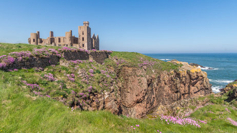 Slains Castle in North East Aberdeenshire